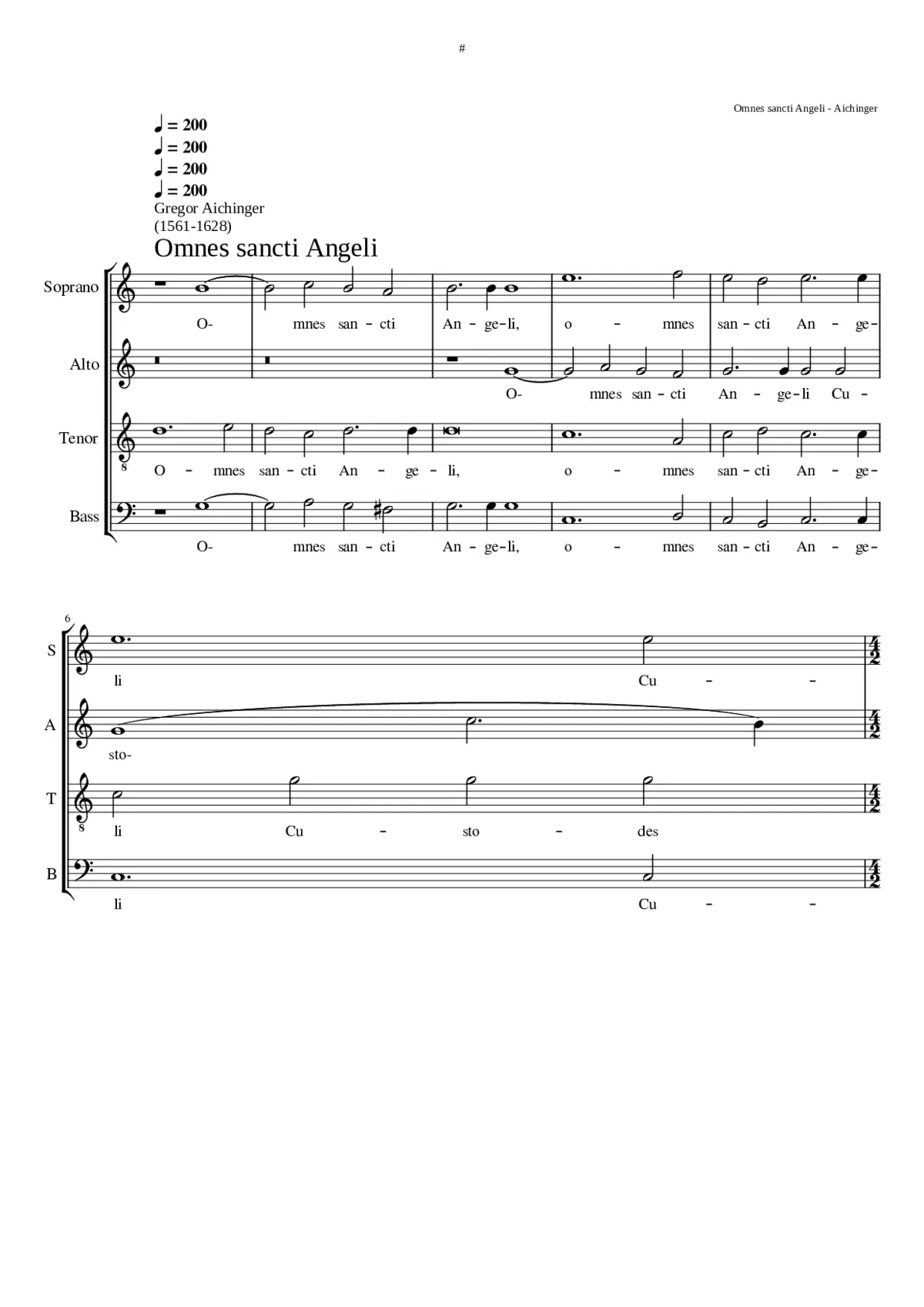 Omnes sancti angeli - Page 1