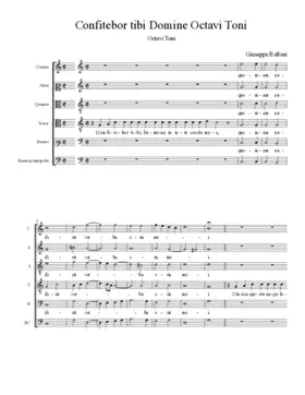 Confitebor tibi Domine Octavi Toni