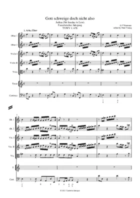 Gott schweige doch nicht also, TWV 1:678