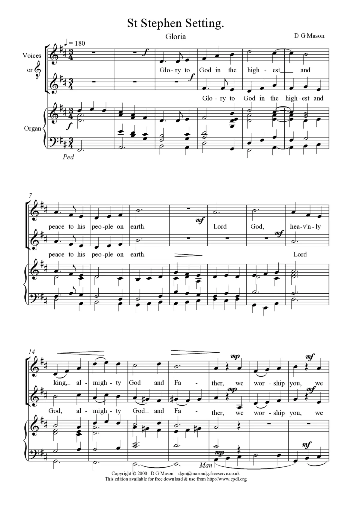Mass (St. Stephen Setting) - Page 1