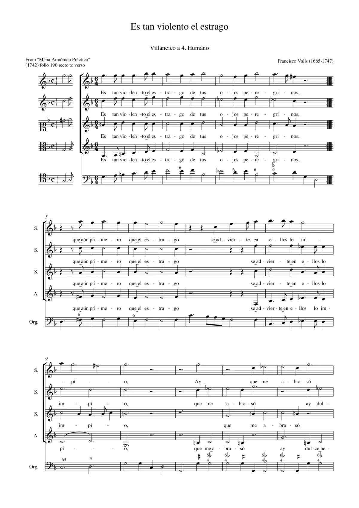 Es tan violento el estrago - Page 1