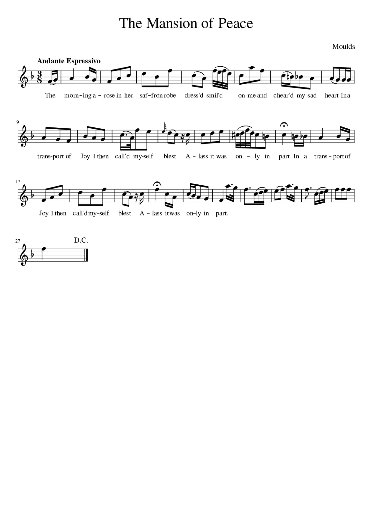 The Mansion of Peace - Page 1