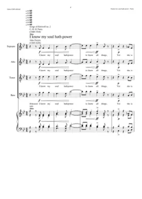 I know my soul hath power