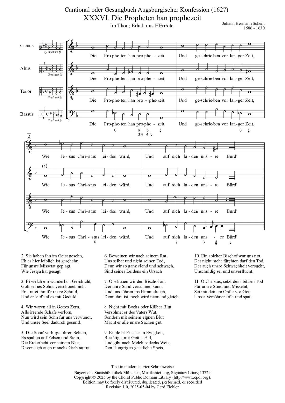 Die Propheten han prophezeit - Page 1