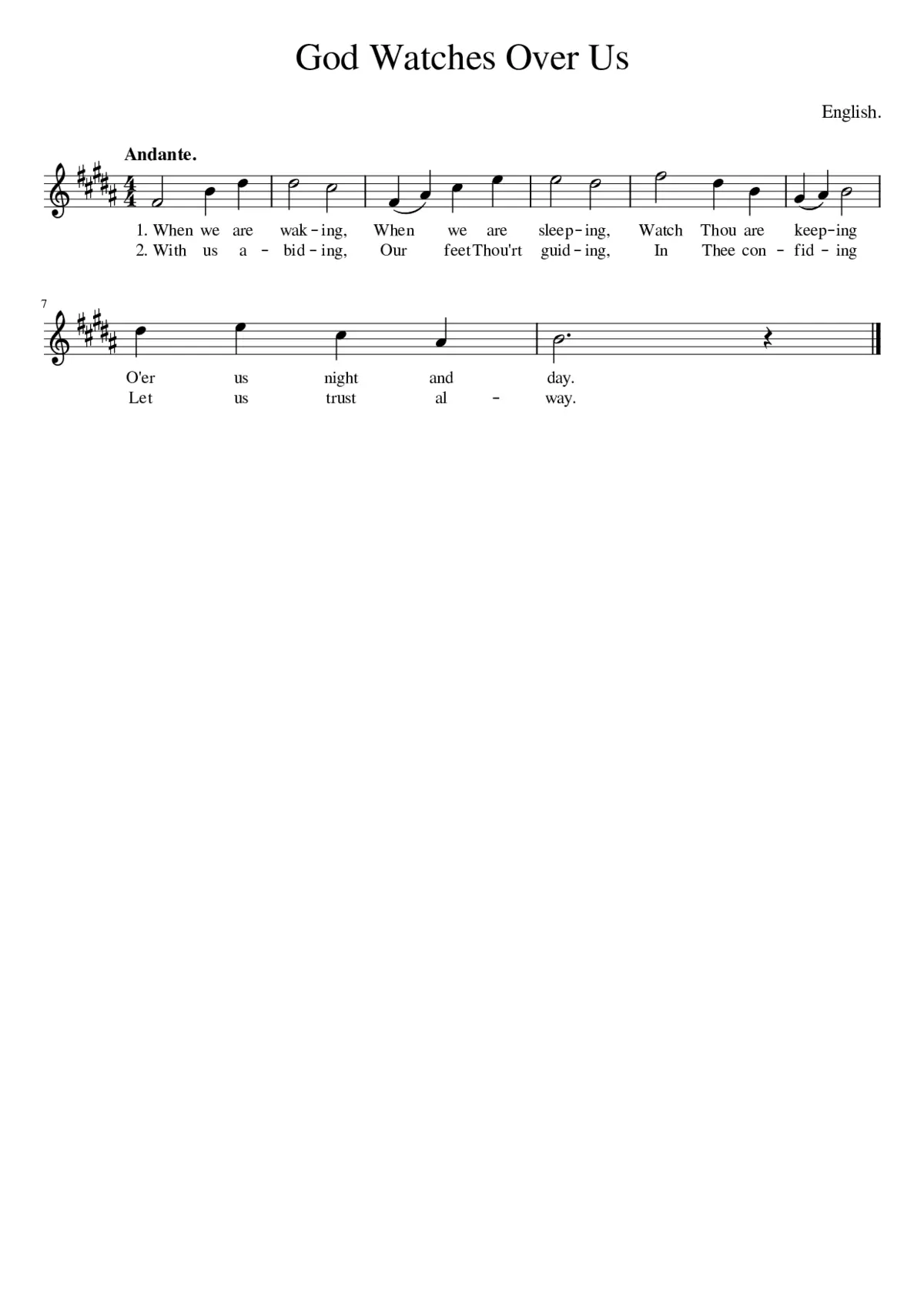 God Watches Over Us - Page 1