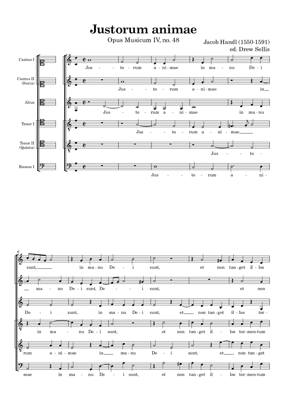 Justorum animae - Page 1