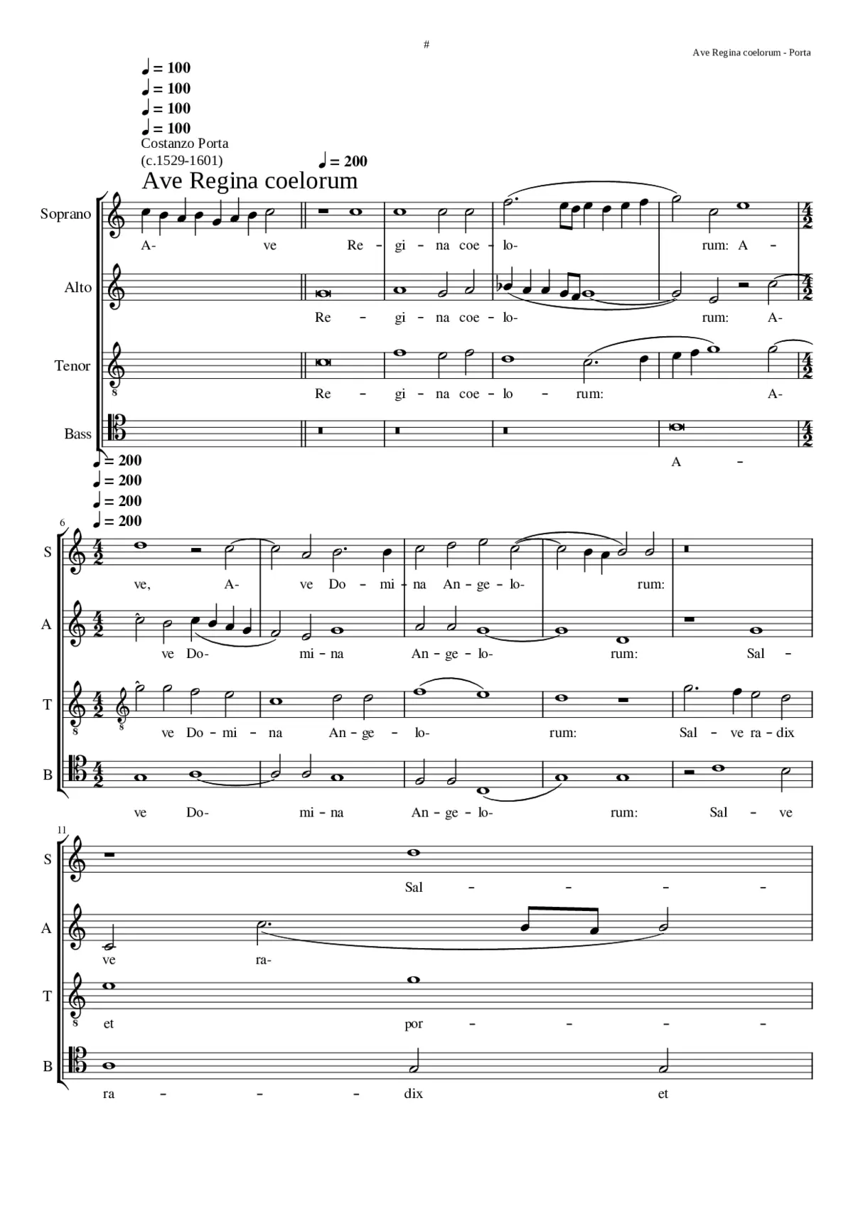 Ave Regina coelorum - Page 1