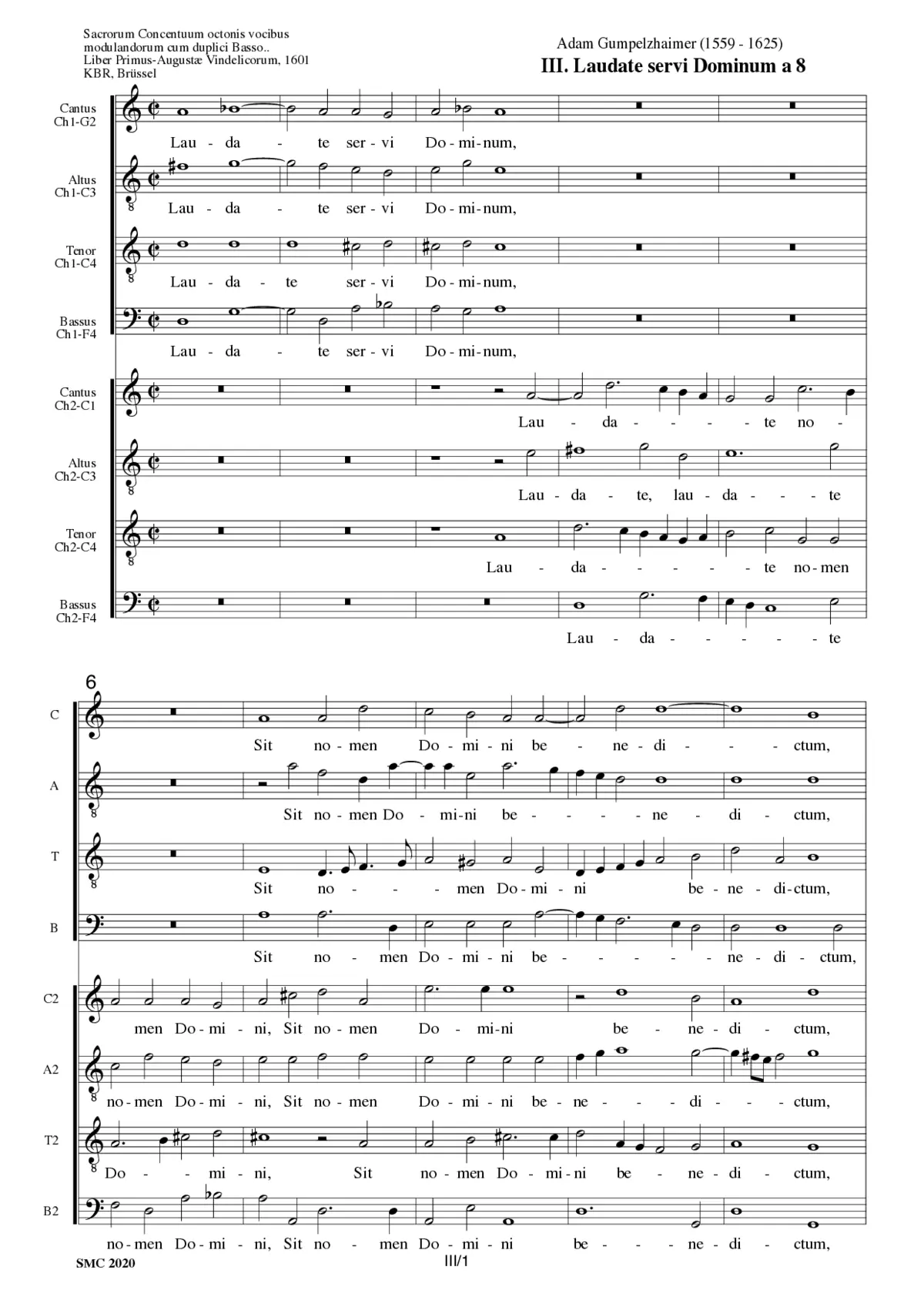 Laudate servi Dominum - Page 1