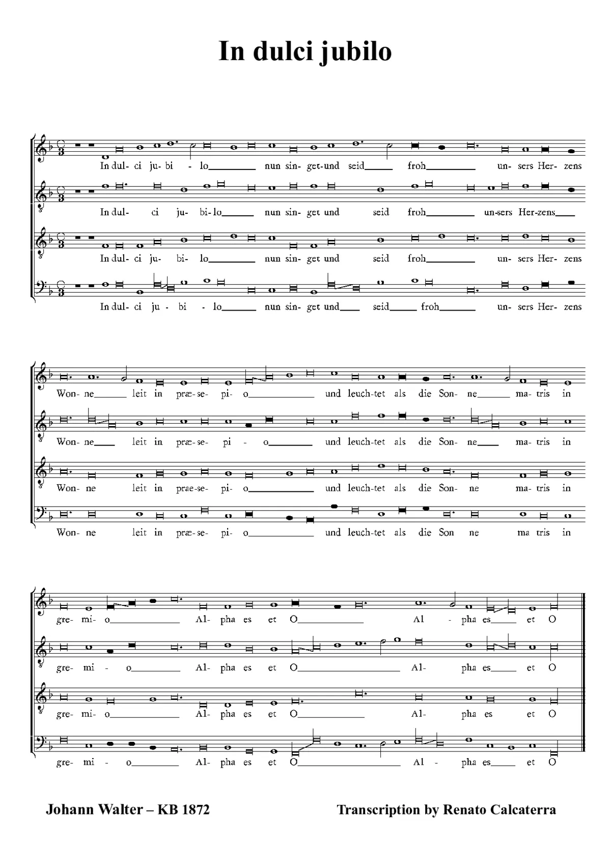 In dulci jubilo - Page 1