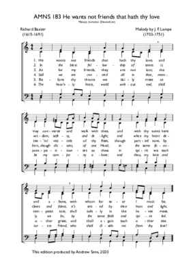 He wants not friends that hath thy love