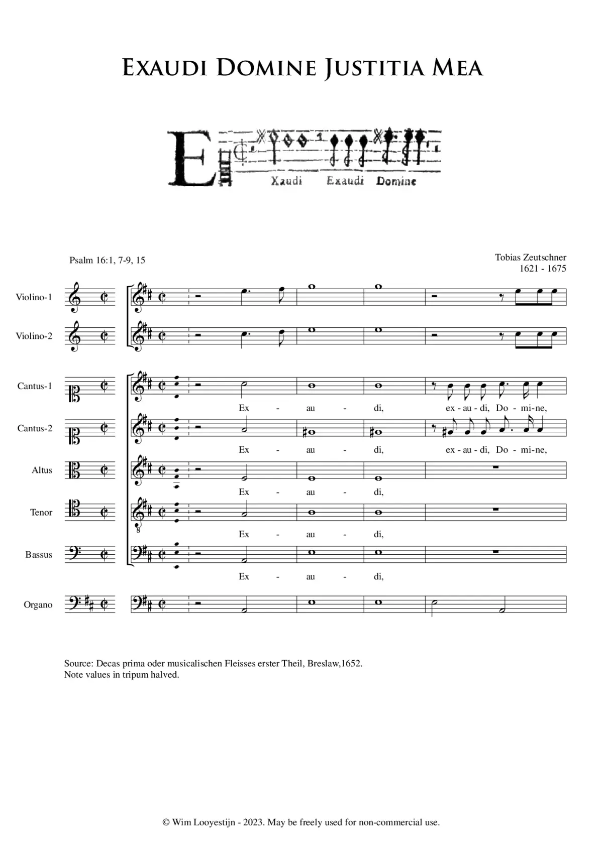 Exaudi Domine ps 16 - Page 1
