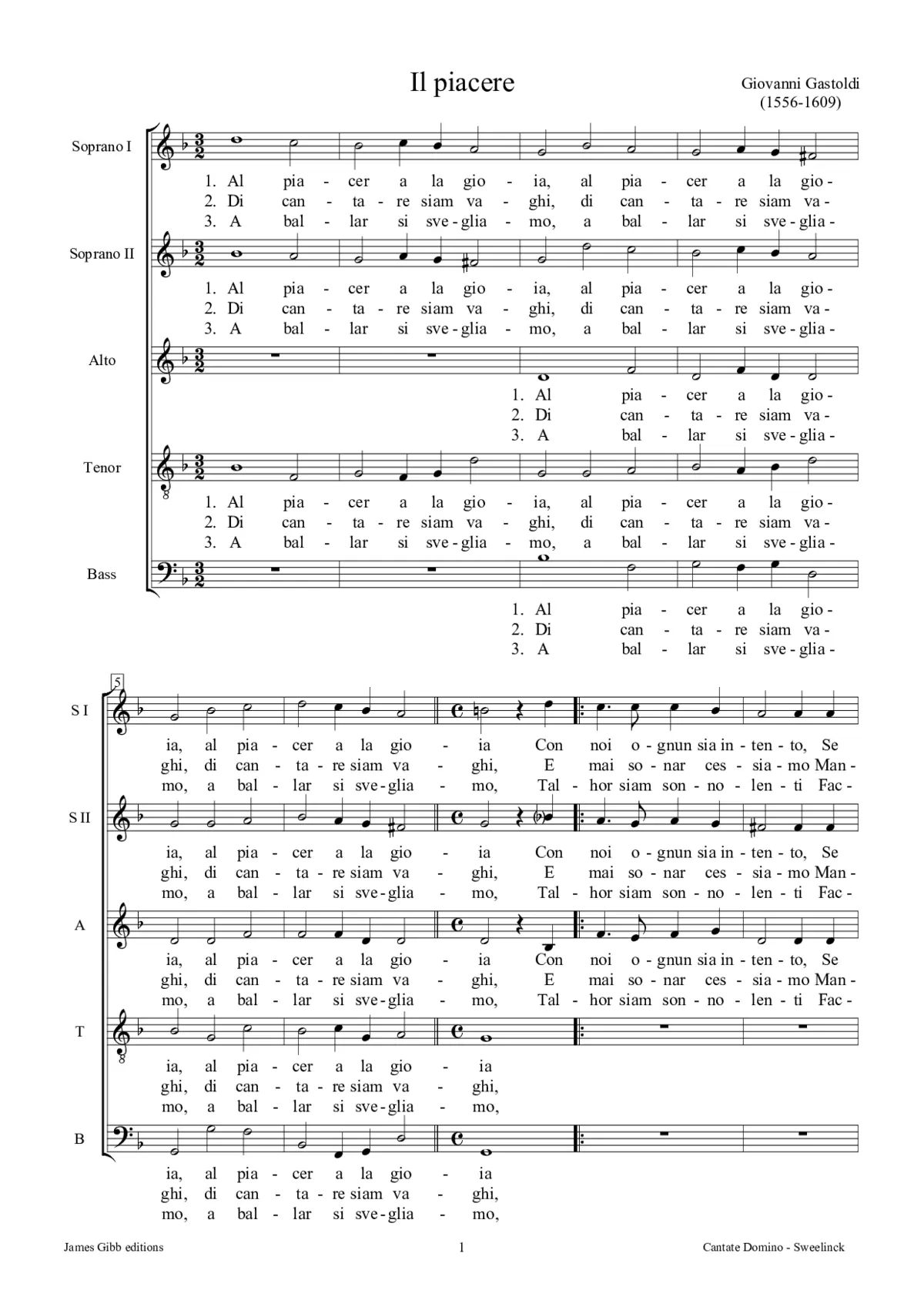 Il Piacere (Al piacer a la gioia) - Page 1