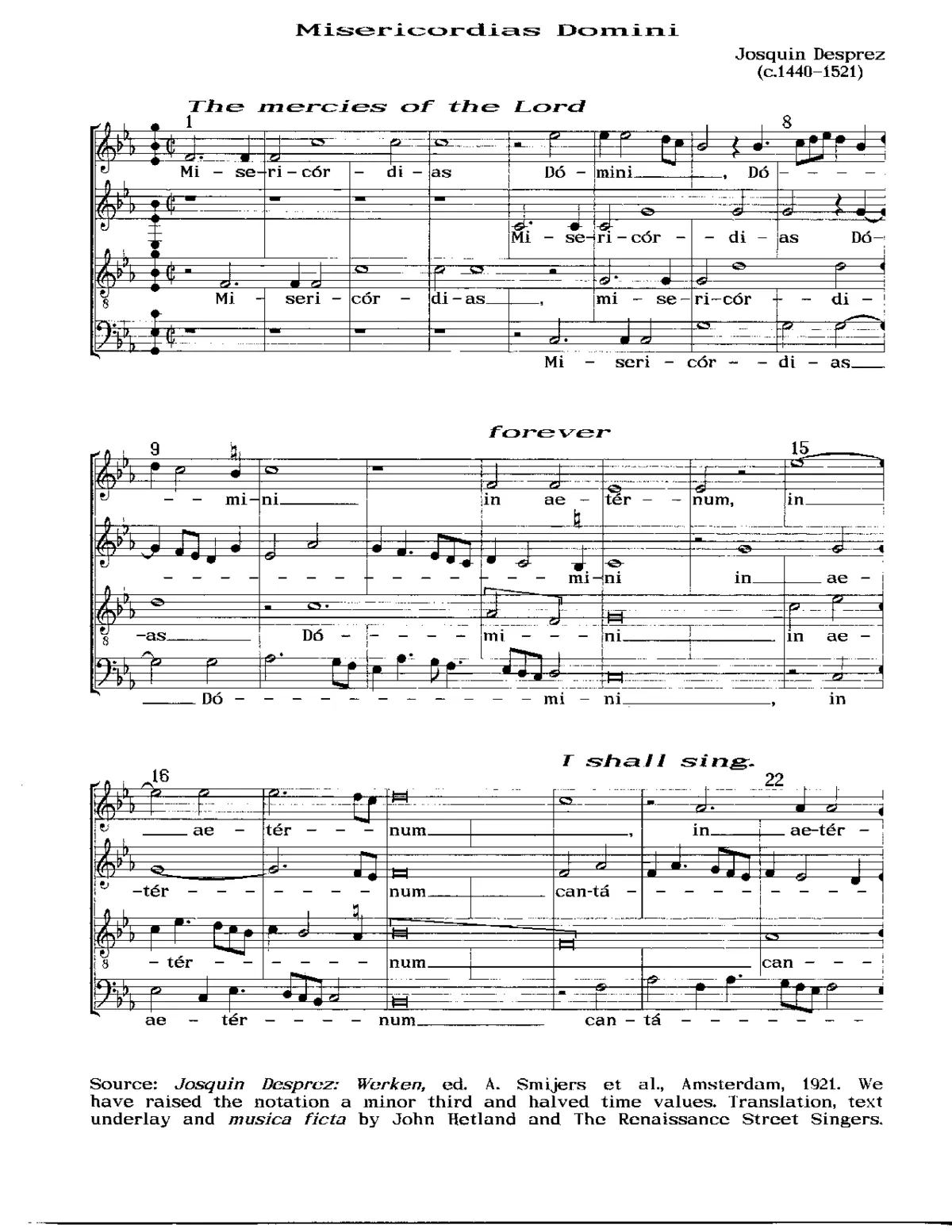 Misericordias Domini - Page 1