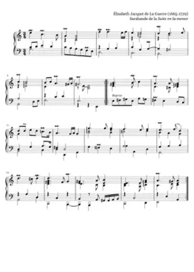 Sarabande de la Suite en la menor