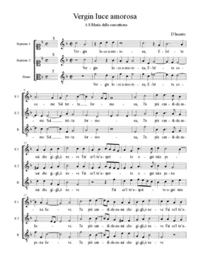Vergin luce amorosa