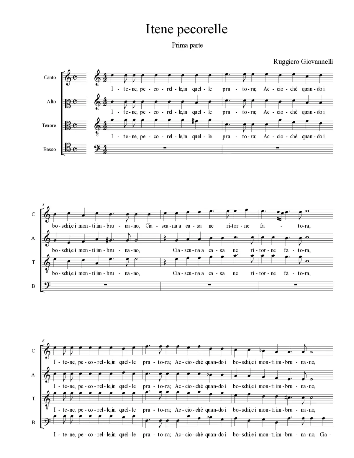 Itene pecorelle - Page 1