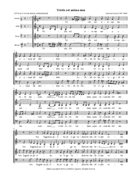 Tristis est anima mea