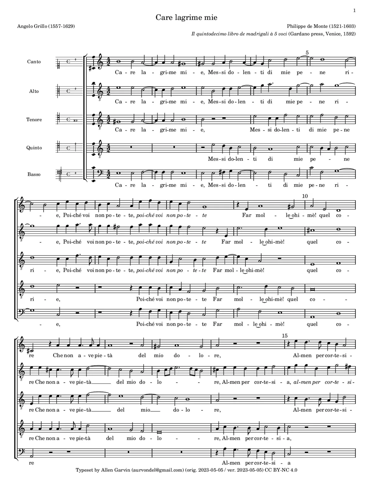 Care lagrime mie - Page 1