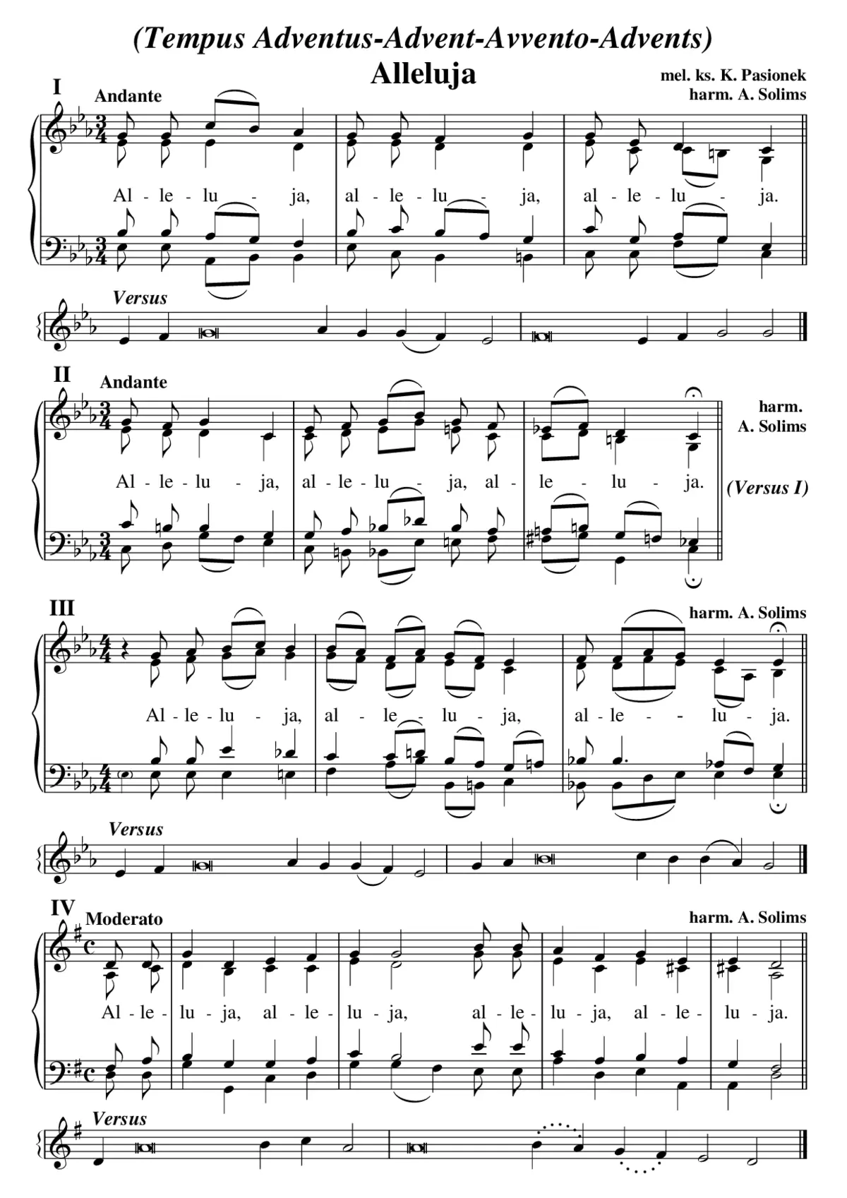 Advent Alleluja (Andris Solims (harm.)) - Page 1