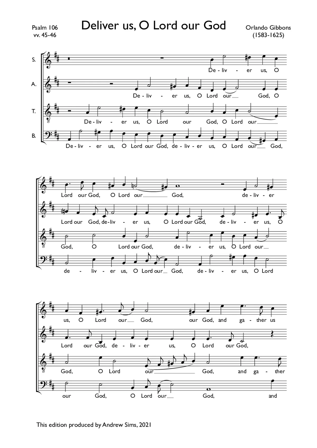 Deliver us, O Lord - Page 1