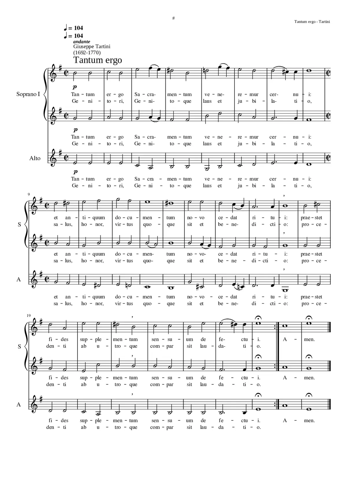 Tantum ergo - Page 1