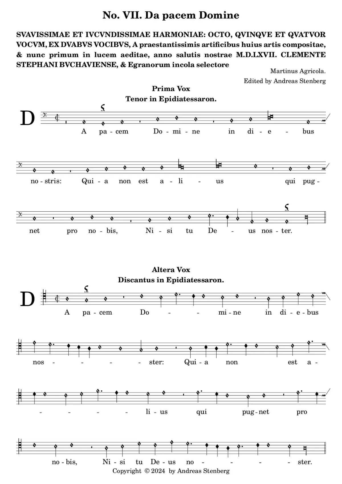 Da pacem Domine - Page 1