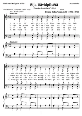 Bija Dāvidpilsētā (Once in Royal David`s City)