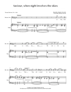 Saviour, when night involves the skies