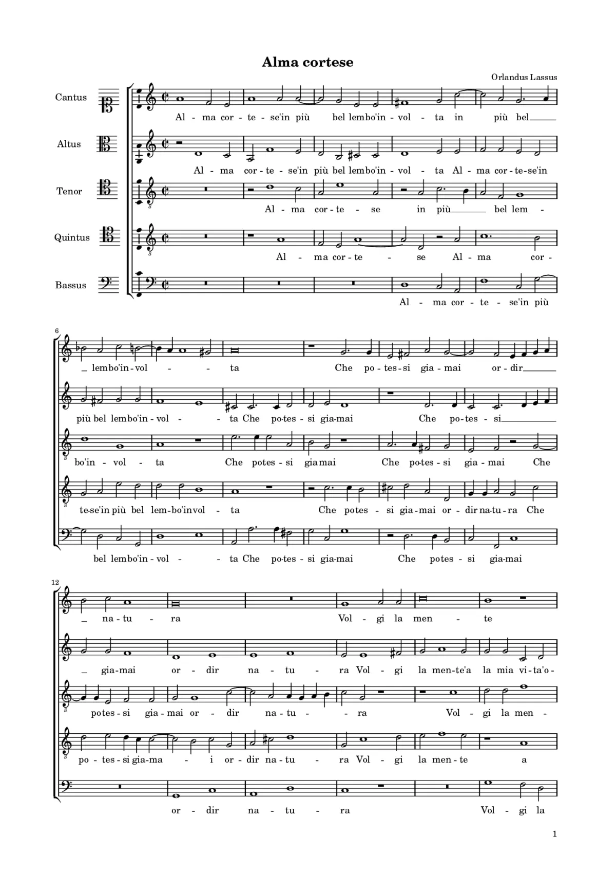Alma cortese - Page 1