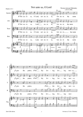 Not unto us, oh Lord