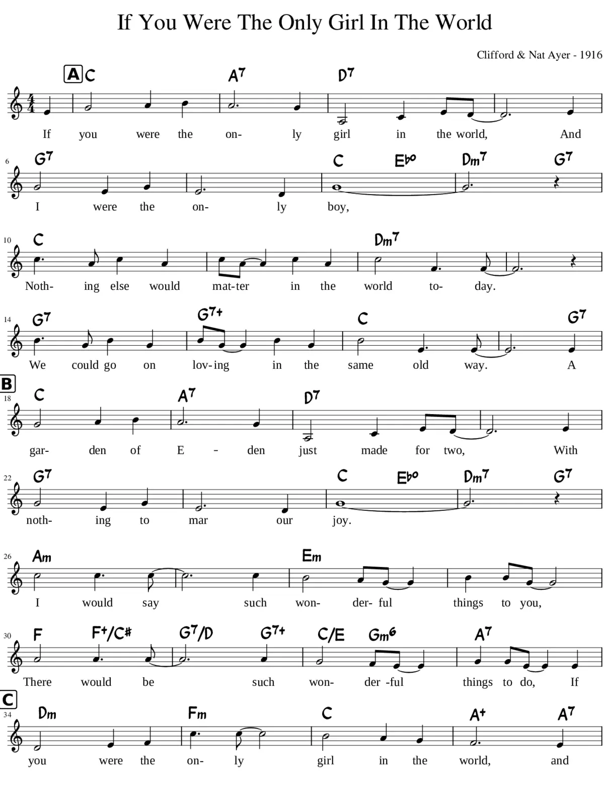 if you were the only girl in the world - Page 1