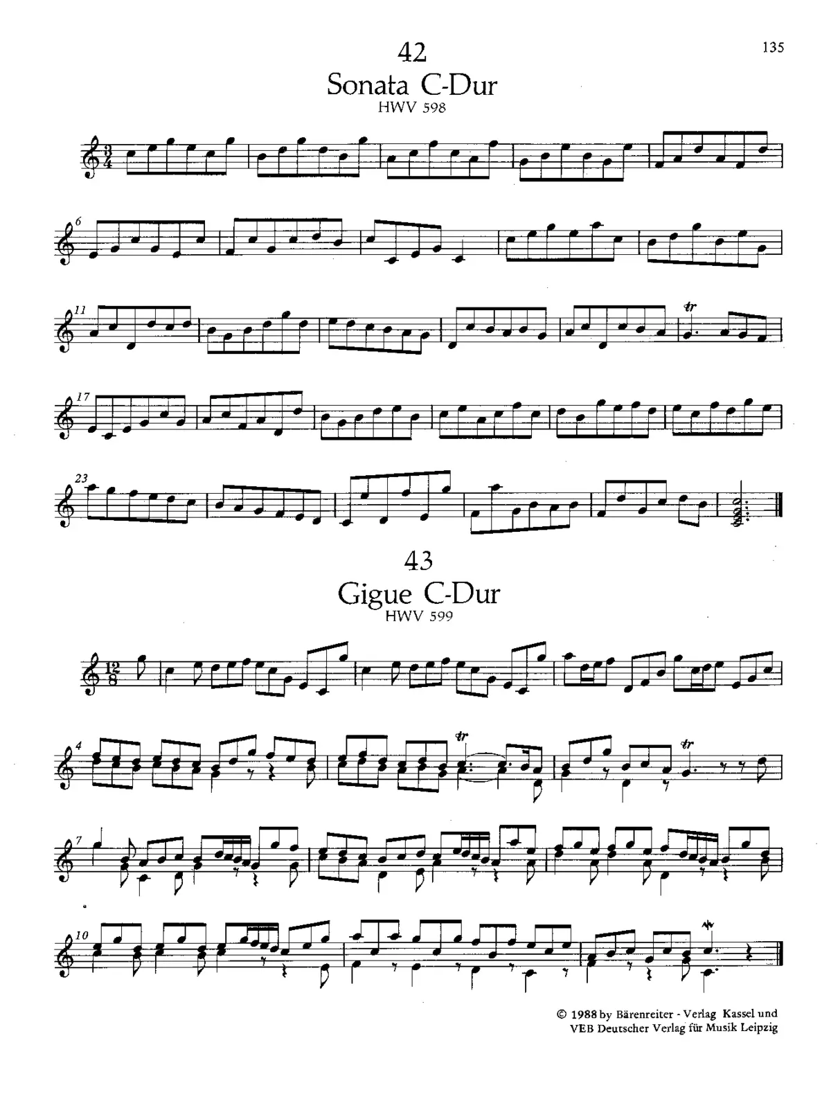 Gigue in C major - Page 1