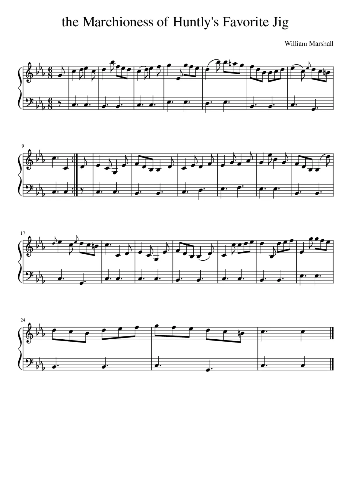 The Marchioness of Huntly - Page 1