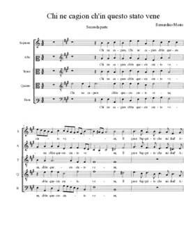 Chi ne cagion (secunda parte)