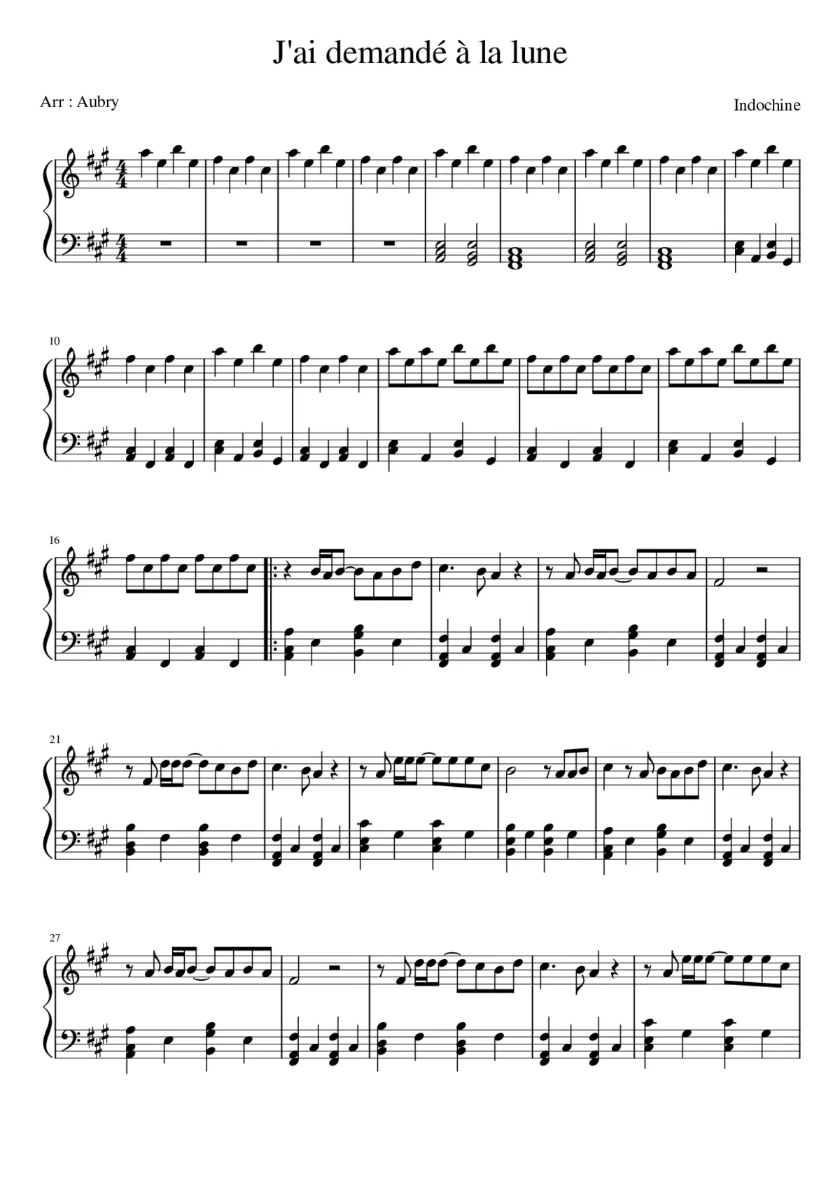 J'ai demandé à la lune - Page 1