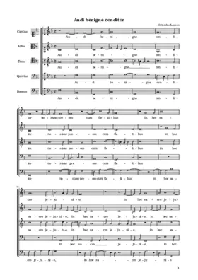 Audi benigne conditor