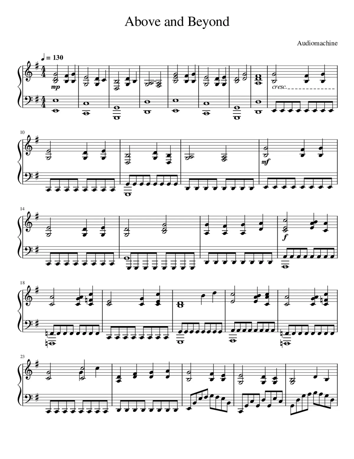 Above and Beyond - Page 1