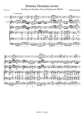 Domine Dominus noster, MH 491