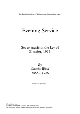 Evening Service in E Major