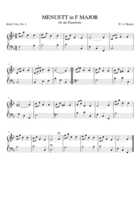 Minuet in F major K.2