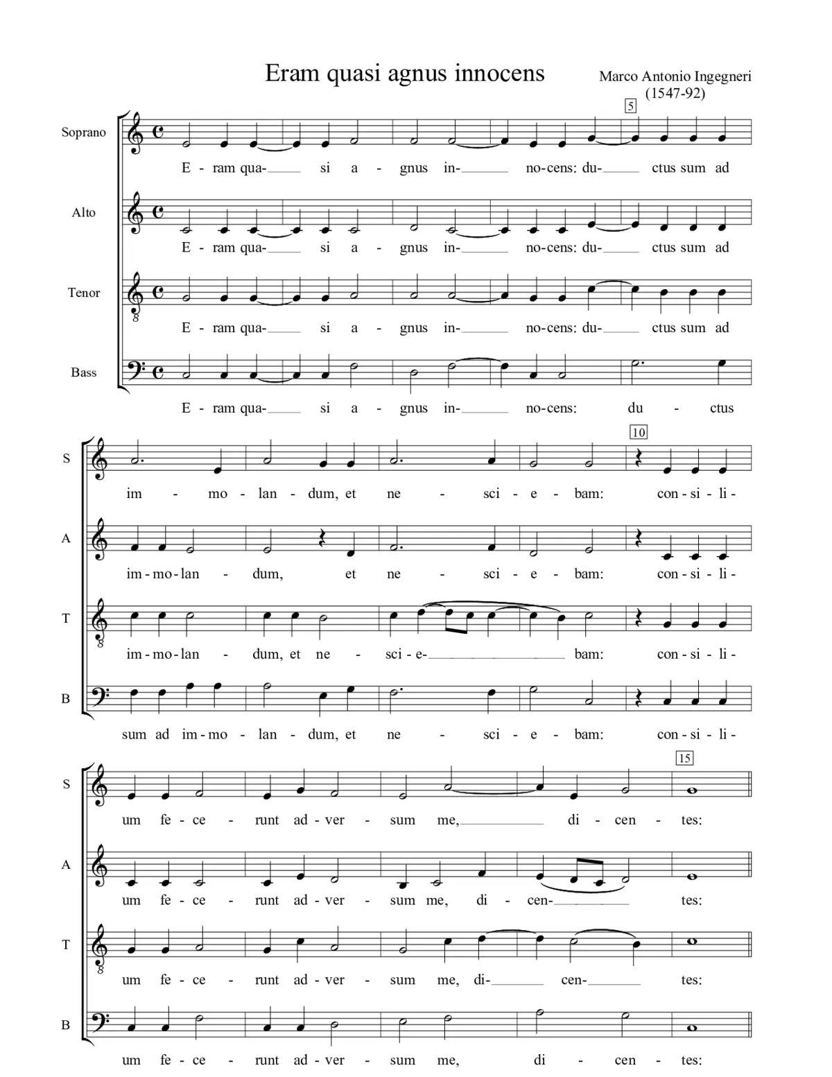 Eram quasi agnus - Page 1