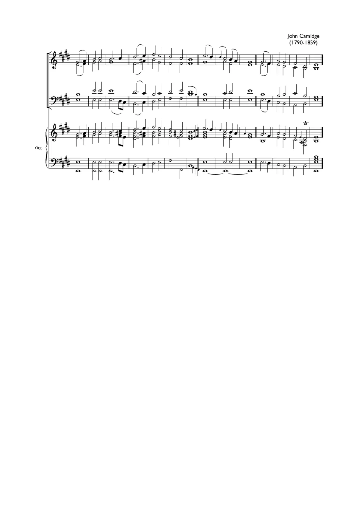 Double chant in E major III - Page 1