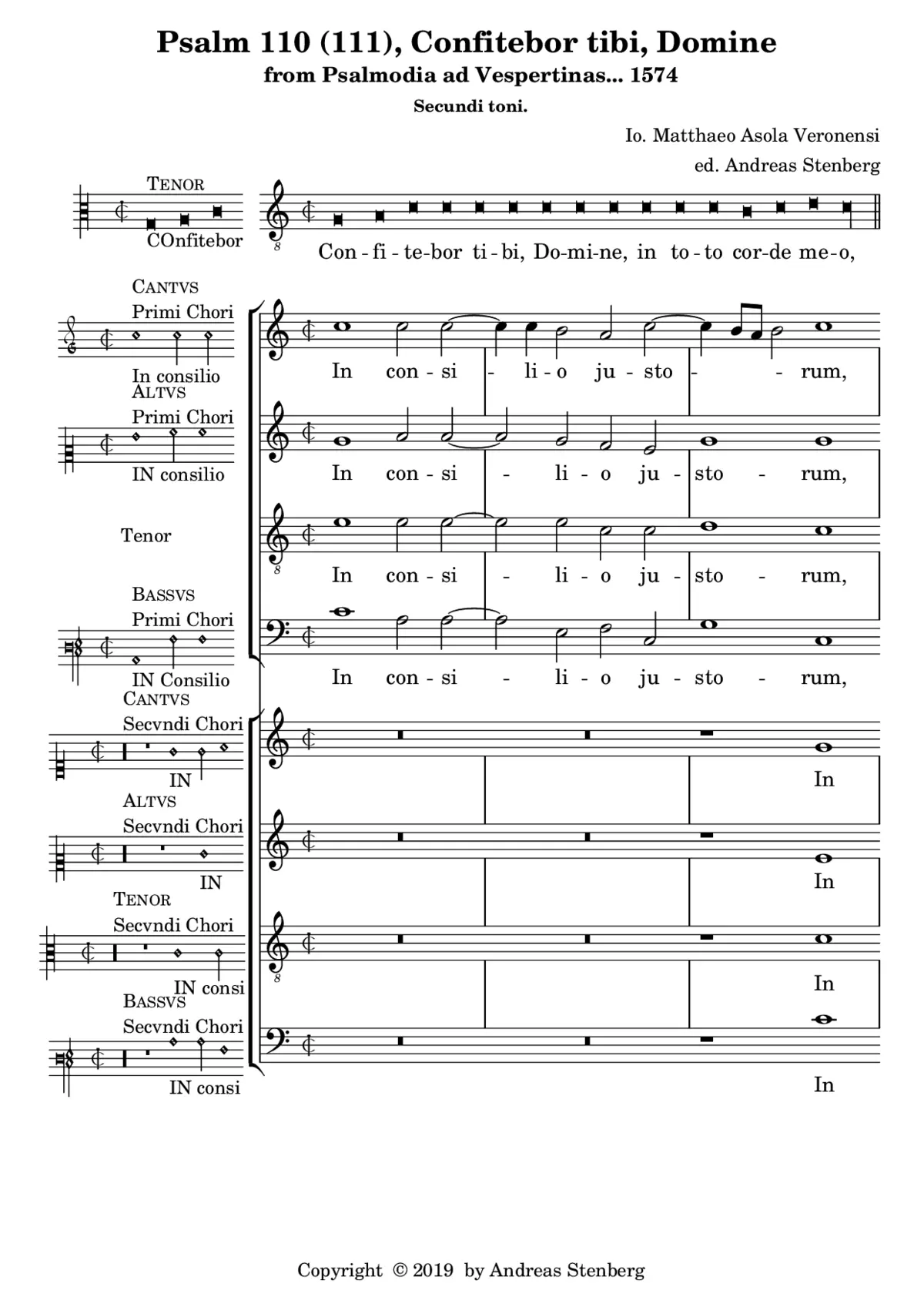 Confitebor tibi, Domine - Page 1