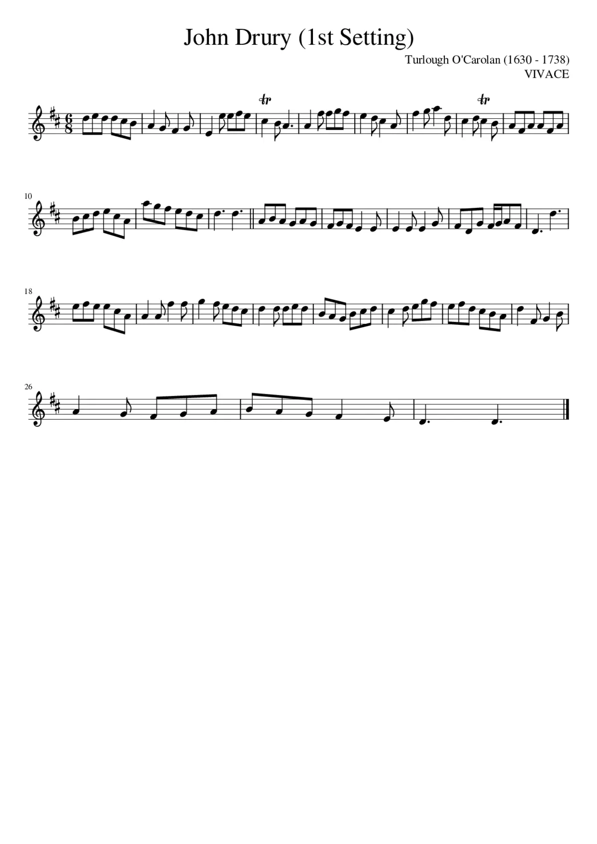 John Drury (1st Setting) - Page 1