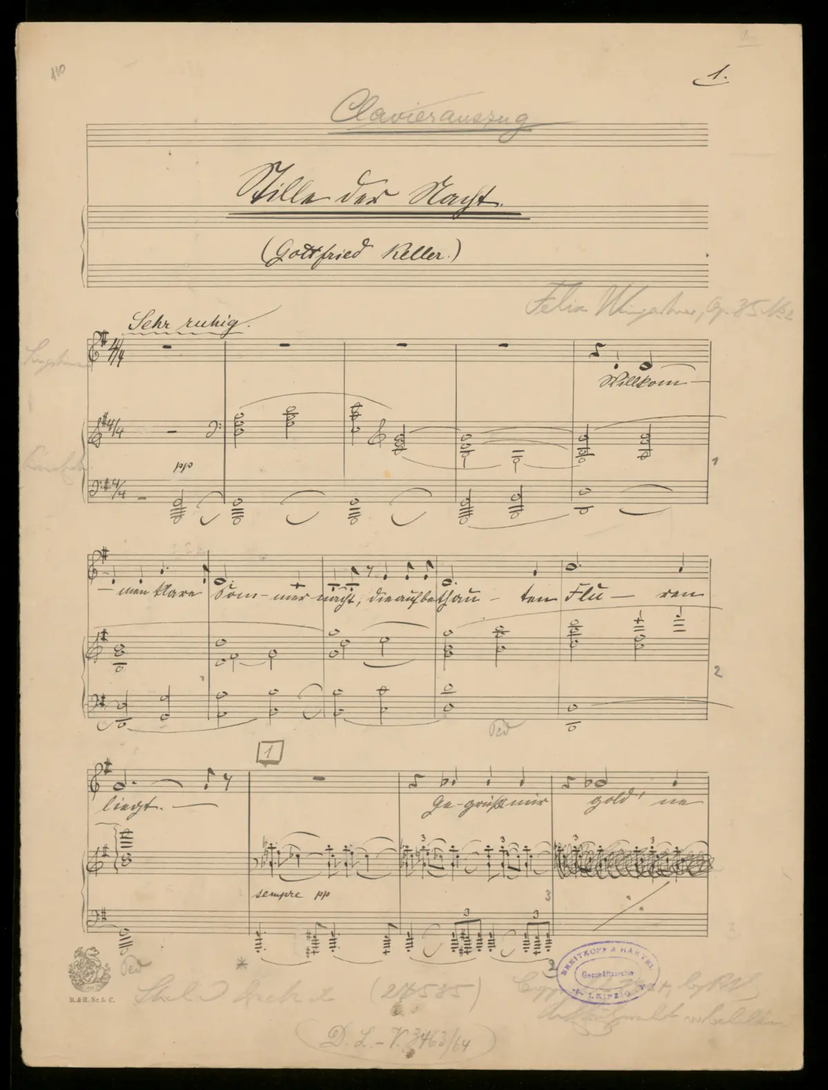 2 Gesänge, Op.35 - Page 1