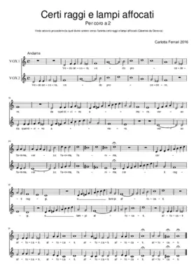 Certi raggi e lampi affocati