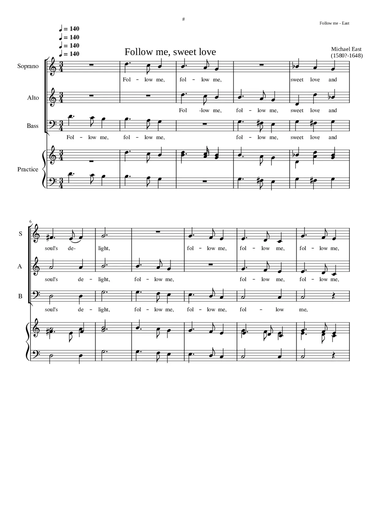 Follow Me Sweet Love and Soul's Delight - Page 1