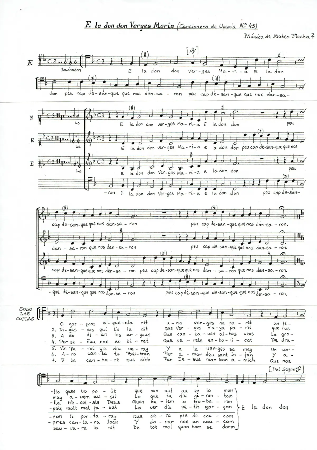 E la don don Verges Maria - Page 1