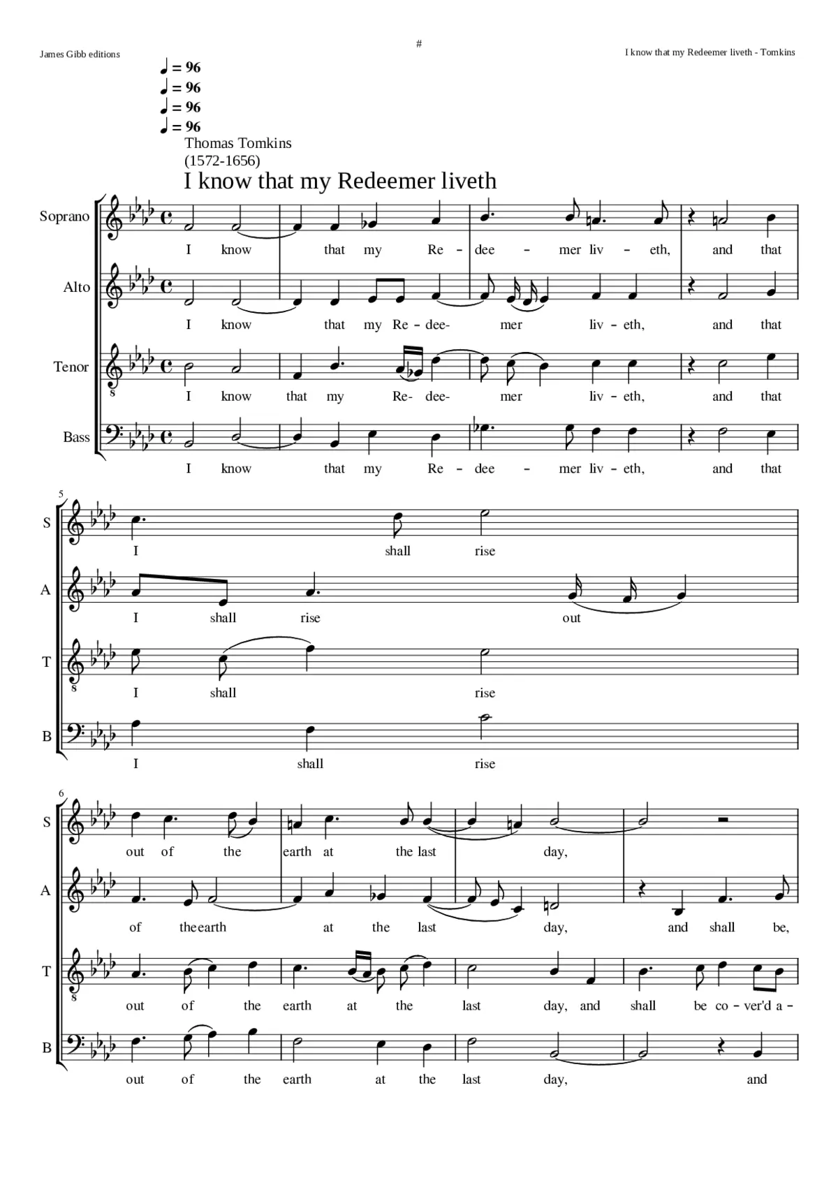 I know that my Redeemer liveth - Page 1