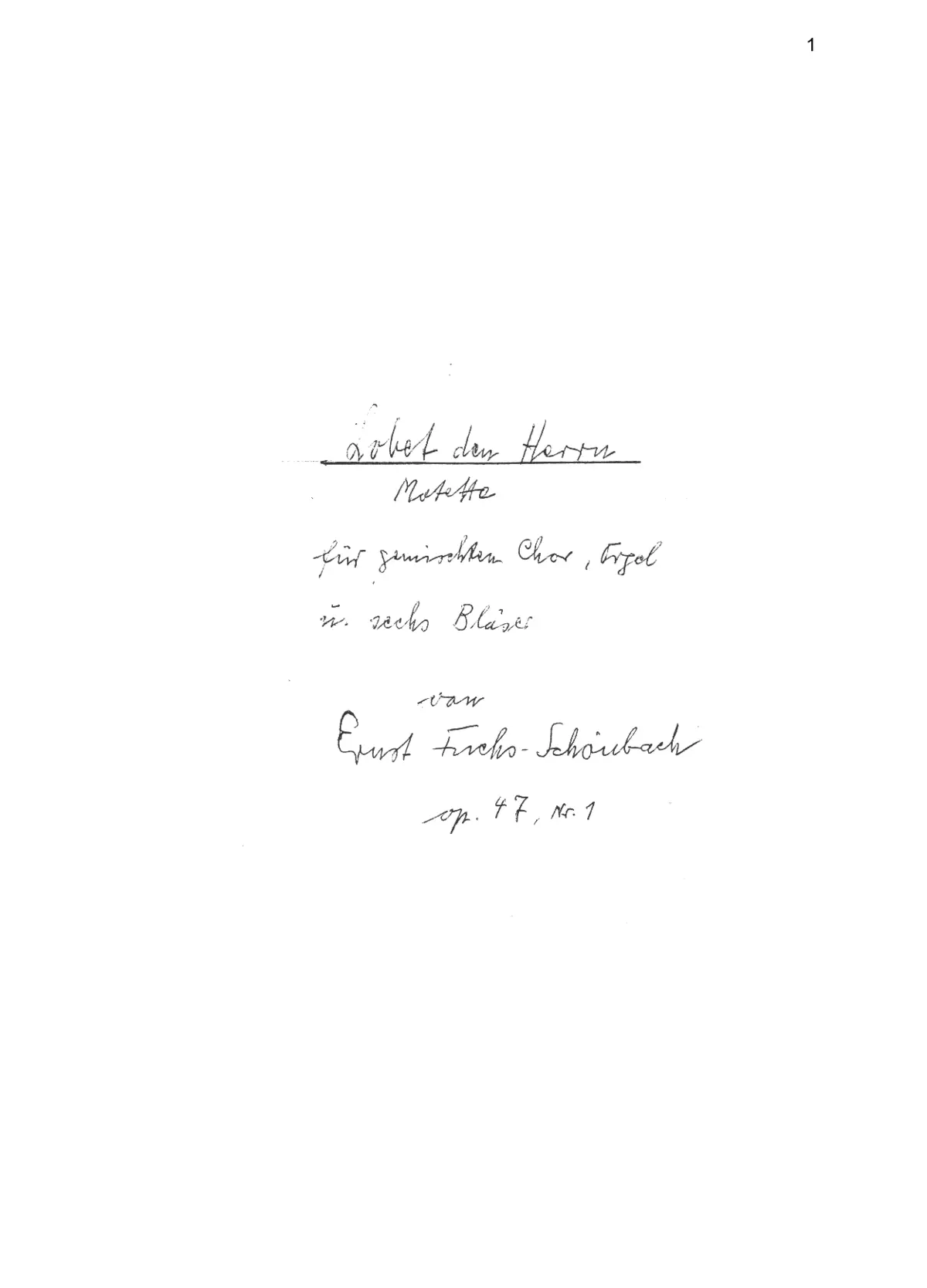 Zwei Motetten - Page 1